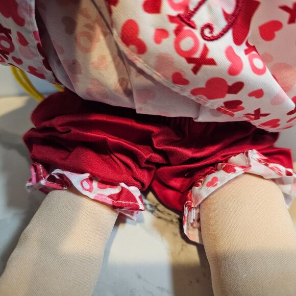 Personal Creations Valentine Cuddle Time Rag "Addison" Doll - Picture 9 of 9